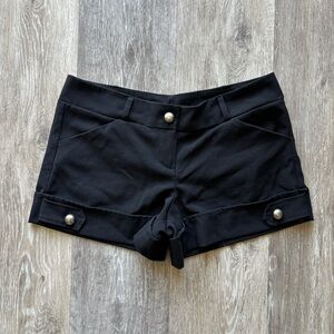 Y2K Charlotte Russe Corpcore Office Siren Button Cuffed Trouser Shorts Size 5